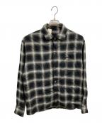 N.HOOLYWOODエヌ ハリウッド）の古着「オンブレチェックシャツ」｜ブラック