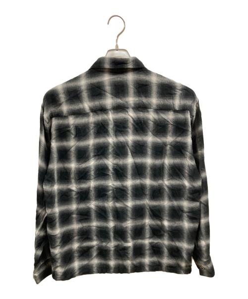 N.HOOLYWOOD（エヌ ハリウッド）N.HOOLYWOOD (エヌ ハリウッド) オンブレチェックシャツ ブラック サイズ:38の古着・服飾アイテム