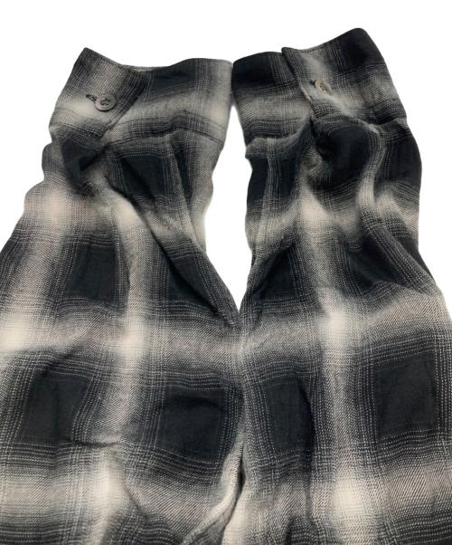 N.HOOLYWOOD（エヌ ハリウッド）N.HOOLYWOOD (エヌ ハリウッド) オンブレチェックシャツ ブラック サイズ:38の古着・服飾アイテム