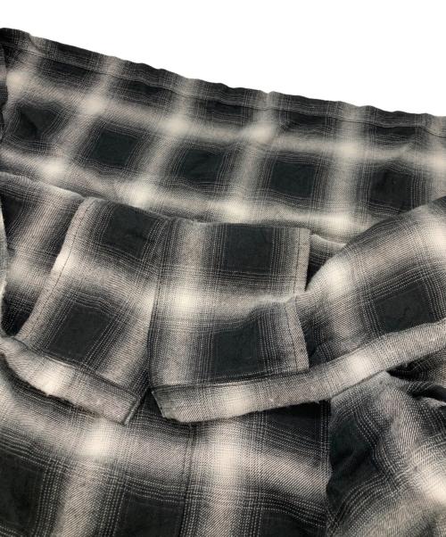 N.HOOLYWOOD（エヌ ハリウッド）N.HOOLYWOOD (エヌ ハリウッド) オンブレチェックシャツ ブラック サイズ:38の古着・服飾アイテム