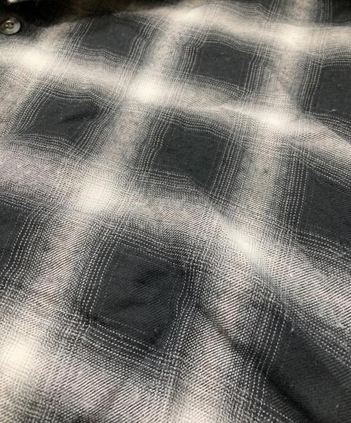 N.HOOLYWOOD（エヌ ハリウッド）N.HOOLYWOOD (エヌ ハリウッド) オンブレチェックシャツ ブラック サイズ:38の古着・服飾アイテム