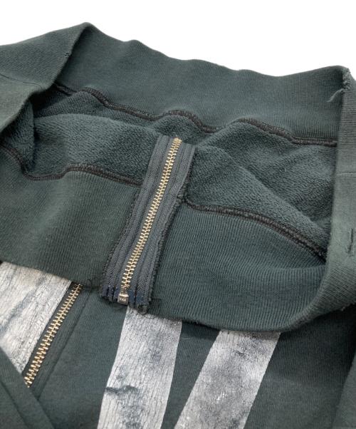 YELLO（イエロ）YELLO (イエロ) ダメージ加工ジップパーカー ネイビー サイズ:Freeの古着・服飾アイテム