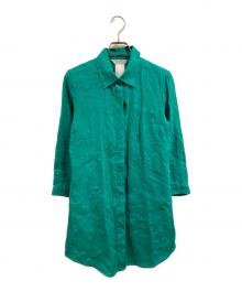 MaxMara（マックスマーラ）の古着「リネンシャツ」｜グリーン