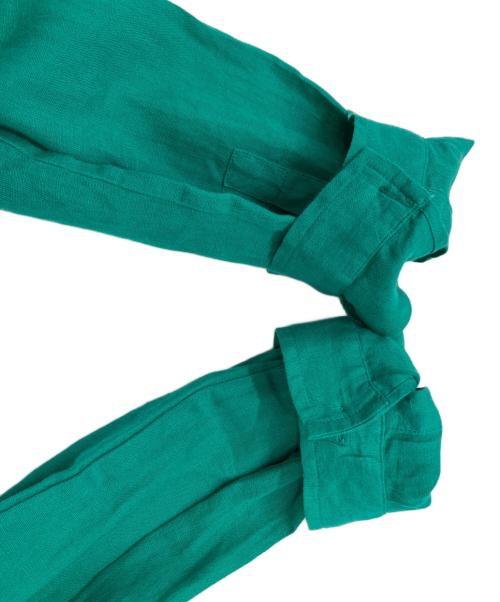 MaxMara（マックスマーラ）MaxMara (マックスマーラ) リネンシャツ グリーン サイズ:40の古着・服飾アイテム