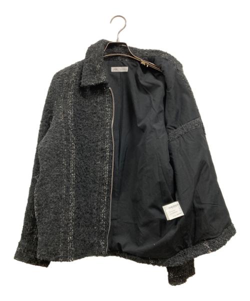 ZARA（ザラ）ZARA (ザラ) ジップアップジャケット ブラック サイズ:Sの古着・服飾アイテム