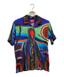 SUPREME（シュプリーム）の古着「Reaper Rayon Shirts」｜ブルー×レッド