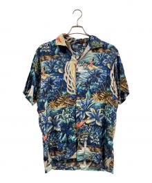 POLO RALPH LAUREN（ポロ・ラルフローレン）の古着「不死鳥 レーヨン半袖アロハシャツ」｜ブルー