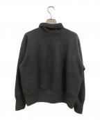 MARGARET HOWELLマーガレットハウエル）の古着「TWISTED CASHMERE WOOL KNITWEAR」｜ブラック