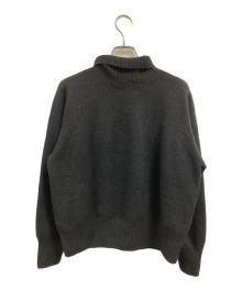 MARGARET HOWELL（マーガレットハウエル）の古着「TWISTED CASHMERE WOOL KNITWEAR」｜ブラック