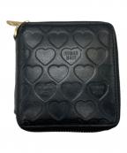 HUMAN MADEヒューマンメイド）の古着「Leather Zip Wallet」｜ブラック