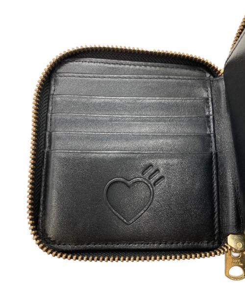 HUMAN MADE（ヒューマンメイド）HUMAN MADE (ヒューマンメイド) Leather Zip Wallet ブラックの古着・服飾アイテム
