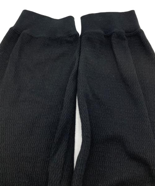 ANCELLM（アンセルム）ANCELLM (アンセルム) WAFFLE CREW NECK LS ブラック サイズ:1の古着・服飾アイテム