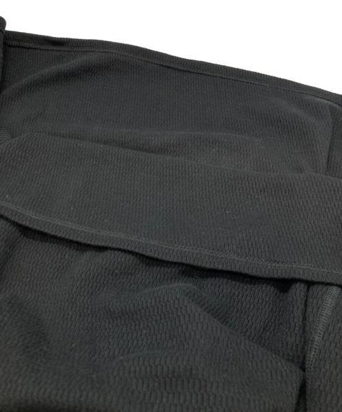 ANCELLM（アンセルム）ANCELLM (アンセルム) WAFFLE CREW NECK LS ブラック サイズ:1の古着・服飾アイテム