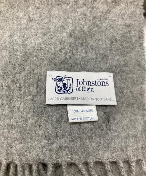 JOHNSTONS OF ELGIN（ジョンストンズオブエルガン）JOHNSTONS OF ELGIN (ジョンストンズオブエルガン) カシミヤストール グレーの古着・服飾アイテム