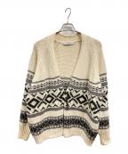 FRAMeWORKフレームワーク）の古着「ジャガードカーディガン」｜ホワイト