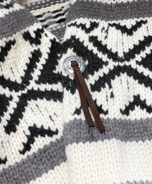 FRAMeWORK（フレームワーク）FRAMeWORK (フレームワーク) ジャガードカーディガン ホワイト サイズ:Freeの古着・服飾アイテム