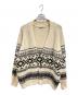FRAMeWORK（フレームワーク）の古着「ジャガードカーディガン」｜ホワイト