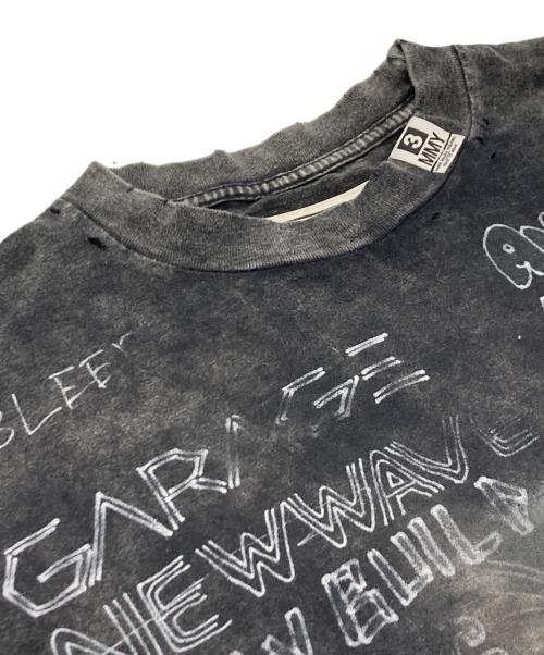 Maison MIHARA YASUHIRO（メゾン ミハラ ヤスヒロ）Maison MIHARA YASUHIRO (メゾン ミハラ ヤスヒロ) Bleached Tee ブラック サイズ:38の古着・服飾アイテム