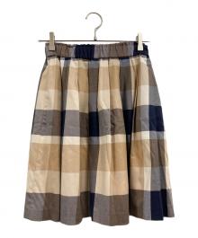 BLUE LABEL CRESTBRIDGE（ブルーレーベルクレストブリッジ）の古着「スカート」｜ブラウン