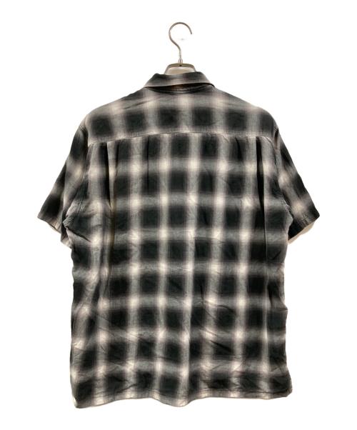 SUGAR CANE（シュガーケーン）SUGAR CANE (シュガーケーン) TWILL OMBRE CHECK S/S SHIRTS ホワイト×ブラック サイズ:Lの古着・服飾アイテム