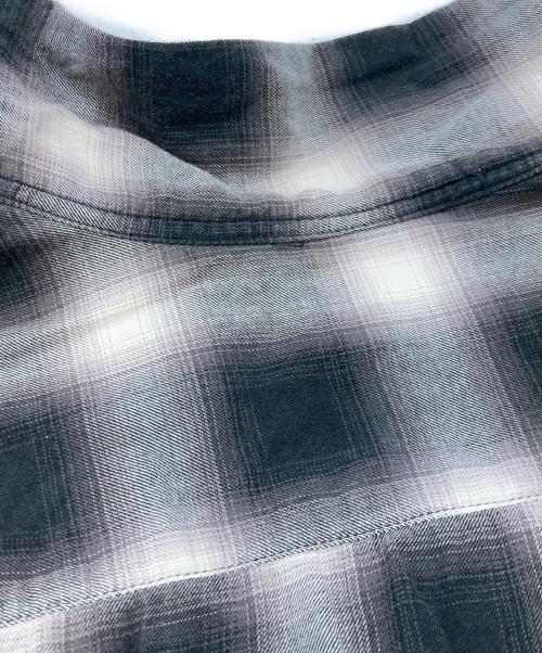 SUGAR CANE（シュガーケーン）SUGAR CANE (シュガーケーン) TWILL OMBRE CHECK S/S SHIRTS ホワイト×ブラック サイズ:Lの古着・服飾アイテム