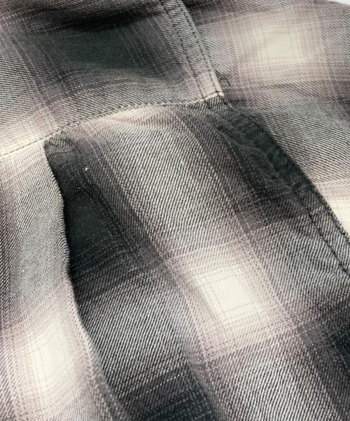 SUGAR CANE（シュガーケーン）SUGAR CANE (シュガーケーン) TWILL OMBRE CHECK S/S SHIRTS ホワイト×ブラック サイズ:Lの古着・服飾アイテム