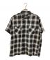 SUGAR CANE（シュガーケーン）の古着「TWILL OMBRE CHECK S/S SHIRTS」｜ホワイト×ブラック