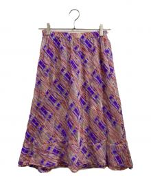 tricot COMME des GARCONS（トリココムデギャルソン）の古着「総柄スカート」｜パープル