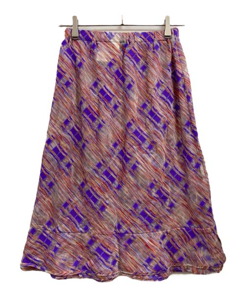tricot COMME des GARCONS（トリココムデギャルソン）tricot COMME des GARCONS (トリココムデギャルソン) 総柄スカート パープル サイズ:Ｍの古着・服飾アイテム