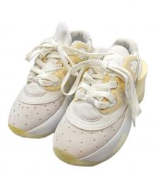 MM6 Maison Margiela（エムエムシックスメゾンマルジェラ）の古着「厚底スニーカー」｜ホワイト×ベージュ