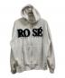 Rose Muse（ロゼミューズ）の古着「Fur logo zip hoodie」｜グレー