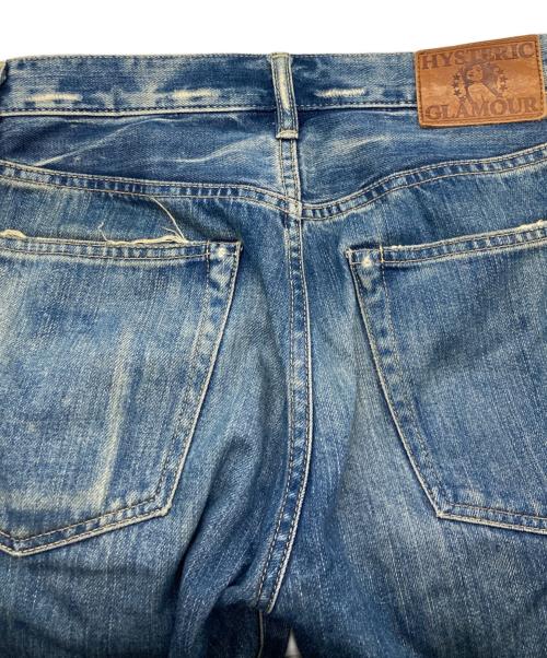Hysteric Glamour（ヒステリックグラマー）Hysteric Glamour (ヒステリックグラマー) SP加工スタッズ小窓デニムパンツ インディゴ サイズ:28の古着・服飾アイテム