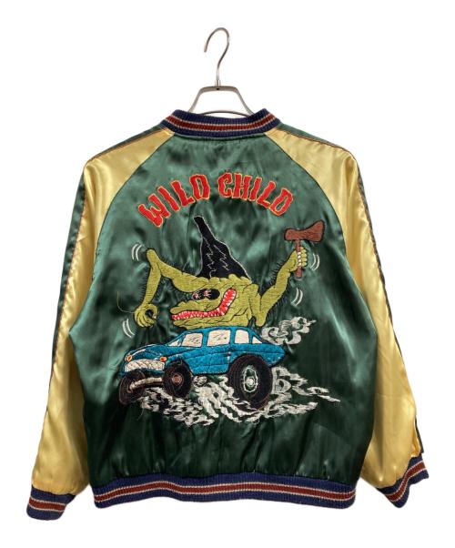 東洋エンタープライズ（トウヨウエンタープライズ）東洋エンタープライズ (トウヨウエンタープライズ) リカーシブルスカジャン ブラック×グリーン サイズ:Mの古着・服飾アイテム