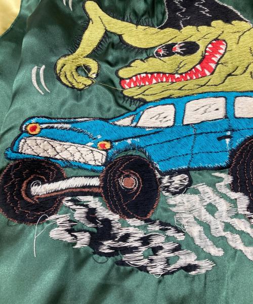 東洋エンタープライズ（トウヨウエンタープライズ）東洋エンタープライズ (トウヨウエンタープライズ) リカーシブルスカジャン ブラック×グリーン サイズ:Mの古着・服飾アイテム