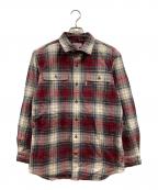 CarHarttカーハート）の古着「ワークチェックシャツ」｜レッド×ホワイト