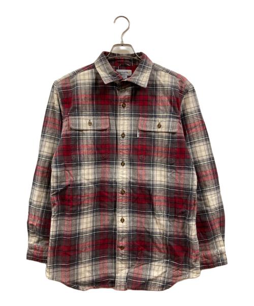 CarHartt（カーハート）CarHartt (カーハート) ワークチェックシャツ レッド×ホワイト サイズ:Ｍの古着・服飾アイテム