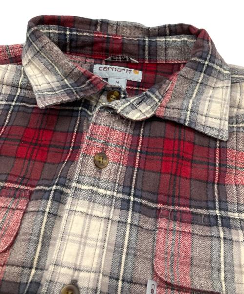 CarHartt（カーハート）CarHartt (カーハート) ワークチェックシャツ レッド×ホワイト サイズ:Ｍの古着・服飾アイテム