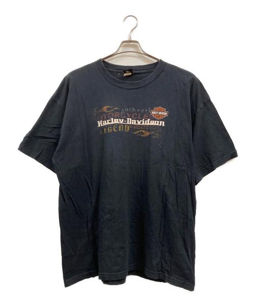HARLEY-DAVIDSON（ハーレーダビッドソン）HARLEY-DAVIDSON (ハーレーダビッドソン) プリントTシャツ ブラック サイズ:XXLの古着・服飾アイテム