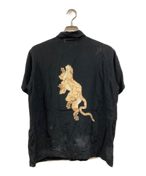 WACKO MARIA（ワコマリア）WACKO MARIA (ワコマリア) 雪中虎図アロハシャツ ブラック サイズ:Ⅼの古着・服飾アイテム