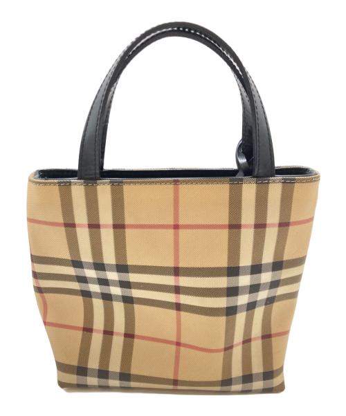 BURBERRY LONDON（バーバリーロンドン）BURBERRY LONDON (バーバリーロンドン) ノヴァチェックPVCハンドバッグ ベージュの古着・服飾アイテム