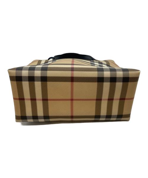 BURBERRY LONDON（バーバリーロンドン）BURBERRY LONDON (バーバリーロンドン) ノヴァチェックPVCハンドバッグ ベージュの古着・服飾アイテム