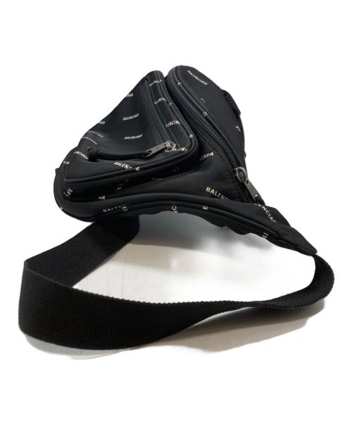BALENCIAGA（バレンシアガ）BALENCIAGA (バレンシアガ) エクスプローラーロゴベルトバッグ ブラックの古着・服飾アイテム