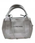 BALENCIAGAバレンシアガ）の古着「ネイビーカバス XS」｜グレー