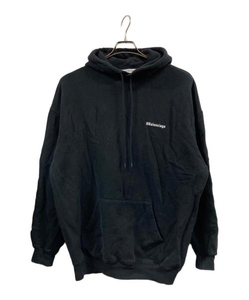 BALENCIAGA（バレンシアガ）BALENCIAGA (バレンシアガ) BB Logo Hoodie ブラック サイズ:Ⅼの古着・服飾アイテム