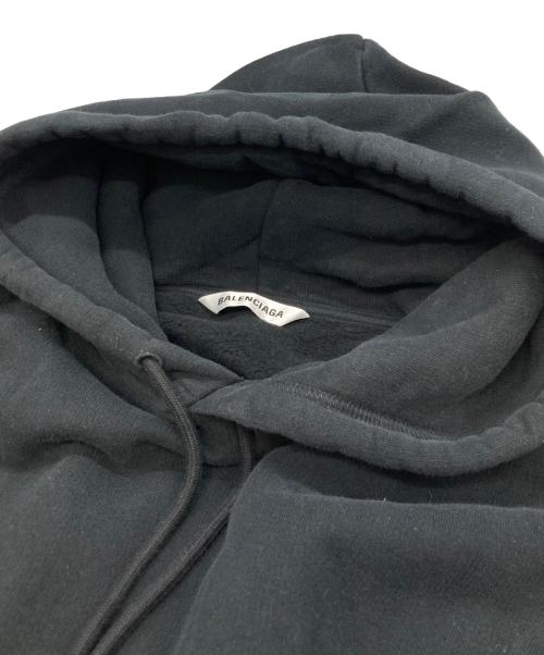 BALENCIAGA（バレンシアガ）BALENCIAGA (バレンシアガ) BB Logo Hoodie ブラック サイズ:Ⅼの古着・服飾アイテム