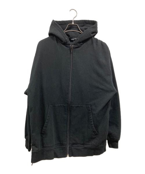 ALEXANDER WANG（アレキサンダー・ワン）ALEXANDER WANG (アレキサンダー・ワン) VINTAGE FLEECE NYLON COMBO LONG HOODIE ブラック サイズ:Sの古着・服飾アイテム