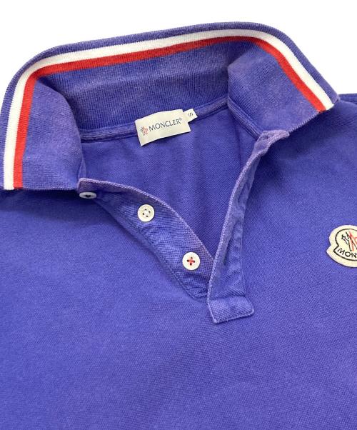 MONCLER（モンクレール）MONCLER (モンクレール) ポロシャツ パープル サイズ:Sの古着・服飾アイテム