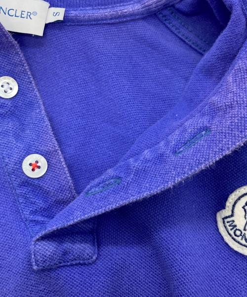 MONCLER（モンクレール）MONCLER (モンクレール) ポロシャツ パープル サイズ:Sの古着・服飾アイテム