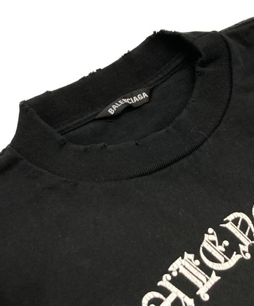 BALENCIAGA（バレンシアガ）BALENCIAGA (バレンシアガ) 20AW GOTHIC OVERSIZE Tシャツ ブラック サイズ:XSの古着・服飾アイテム