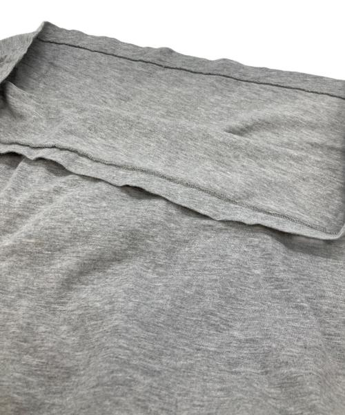 MONCLER（モンクレール）MONCLER (モンクレール) ロングスリーブカットソー グレー×ホワイト サイズ:Sの古着・服飾アイテム